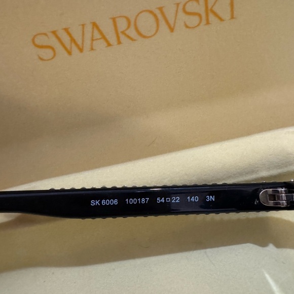 Swarovski Black Crystal Embellished Sunglasses - Picture 5 of 7